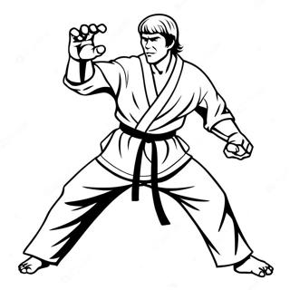 Pagina Para Colorir Dojo Cobra Kai 7965-6469