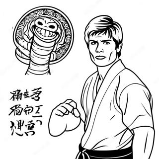 Pagina Para Colorir Dojo Cobra Kai 7965-6471