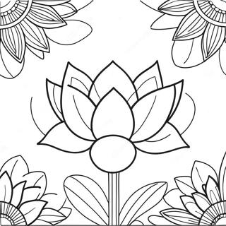 Pagina Para Colorir Flor De Lotus Elegante 7995-6493