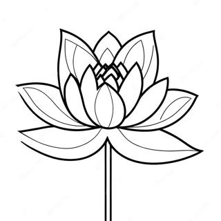 Pagina Para Colorir Flor De Lotus Elegante 7995-6494