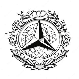 Pagina Para Colorir Do Logo Da Mercedes 8094-6570