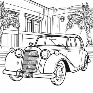 Pagina Para Colorir Do Carro Classico Da Mercedes 8095-6576