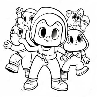 Pagina Para Colorir Dos Personagens Do Krew Em Acao 8105-6582