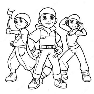 Pagina Para Colorir Dos Personagens Do Krew Em Acao 8105-6583