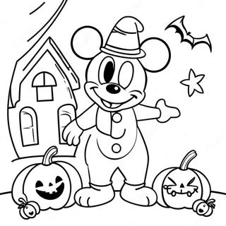 Grande Disney Halloween Páginas Para Colorir