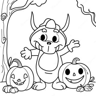 Pagina Para Colorir Grande De Halloween Da Disney 8134-6602