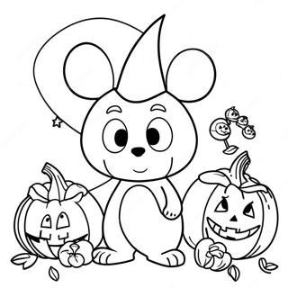 Pagina Para Colorir Grande De Halloween Da Disney 8134-6604