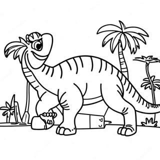 Pagina Para Colorir Do Parque Dos Dinossauros 8175-6626