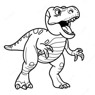 Pagina Para Colorir Do T Rex Rugindo 8176-6629