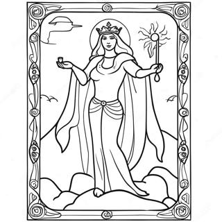 Pagina Para Colorir De Cartas De Tarot 8205-6650