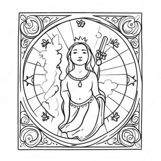 Pagina Para Colorir De Cartas De Tarot 8205-6651