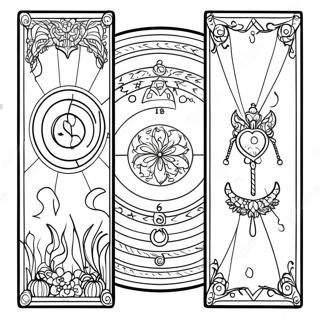 Pagina Para Colorir De Carta De Tarot Mistica 8206-6656