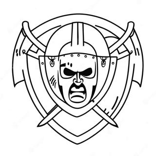 Pagina Para Colorir Do Logo Dos Raiders 8225-6668