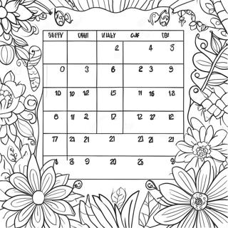 Pagina Para Colorir Do Calendario 8235-6674