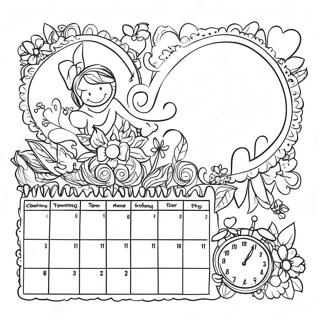 Pagina Para Colorir Do Calendario 8235-6675