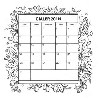 Pagina Para Colorir Do Calendario 8235-6676