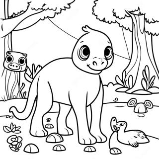 Eu Espio Pagina Para Colorir Do Reino Animal 831-664