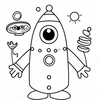 Pagina Para Colorir Yo Gabba Gabba 8355-6774