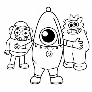 Pagina Para Colorir Yo Gabba Gabba 8355-6775