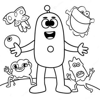 Pagina Para Colorir Yo Gabba Gabba 8355-6854