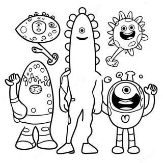 Pagina Para Colorir Personagens Divertidos Do Yo Gabba Gabba 8356-6779