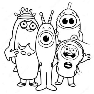 Pagina Para Colorir Personagens Divertidos Do Yo Gabba Gabba 8356-6858