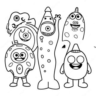 Pagina Para Colorir Personagens Divertidos Do Yo Gabba Gabba 8356-6859