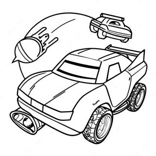 Pagina Para Colorir De Corrida De Carros Do Rocket League 8396-6881