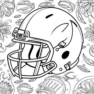 Pagina Para Colorir Do Capacete Colorido Da Equipe Da Nfl 8416-6900