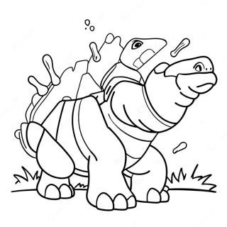 Pagina Para Colorir Do Blastoise Disparando Canhoes De Agua 8426-6907