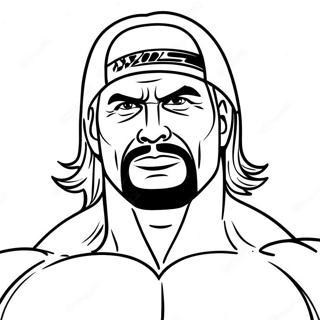 Pagina Para Colorir Do Lutador Da Wwe Relaxante 842-675