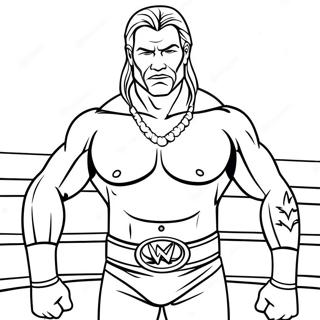 Pagina Para Colorir Do Lutador Da Wwe Relaxante 842-676