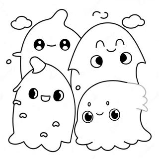 Pagina Para Colorir Fantasmas Kawaii Fofos De Halloween 8476-6947