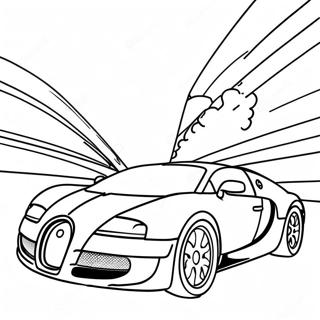 Pagina Para Colorir Da Corrida Do Bugatti Veyron 852-681