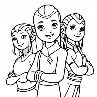 Pagina Para Colorir Personagens De Avatar Em Acao 8536-6994