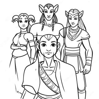 Pagina Para Colorir Personagens De Avatar Em Acao 8536-6995