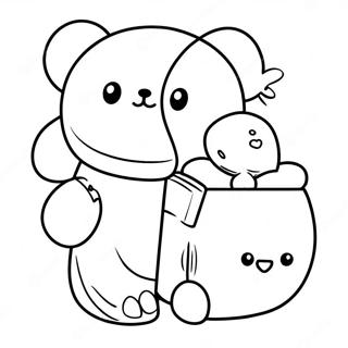 Rilakkuma Cinnamoroll Páginas Para Colorir