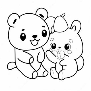 Pagina Para Colorir Rilakkuma Cinnamoroll 8545-6999