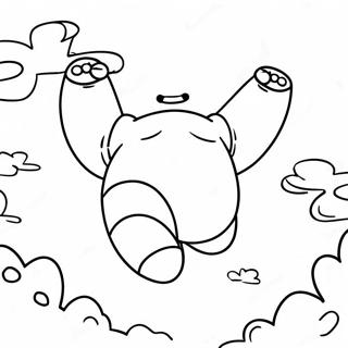 Pagina Para Colorir Baymax Voando No Ceu 8586-7033