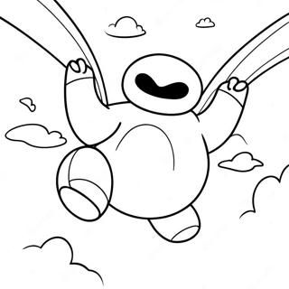 Pagina Para Colorir Baymax Voando No Ceu 8586-7034