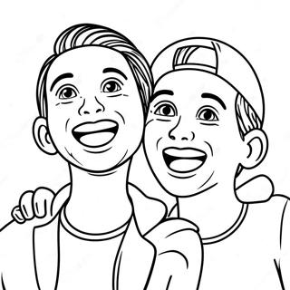 Pagina Para Colorir De Dois Melhores Amigos Rindo Juntos 8646-7084