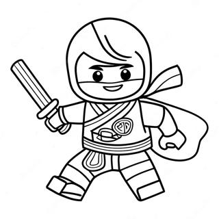 Pagina Para Colorir Do Kai Ninjago Em Acao 8686-7114