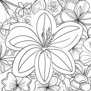 Pagina Para Colorir De Flor De Lirio Bonita 8727-7139