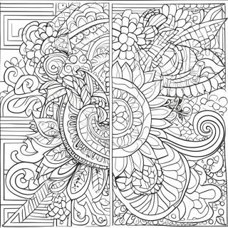 Pagina Para Colorir Padroes De Mosaico Coloridos 8807-7203