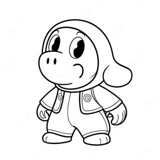 Shy Guy Páginas Para Colorir