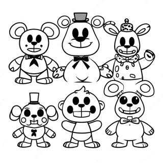 Pagina Para Colorir Dos Personagens Pesadelos De Five Nights At Freddys 8936-7302