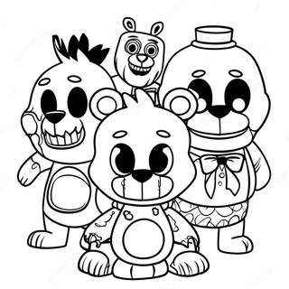 Pagina Para Colorir Dos Personagens Pesadelos De Five Nights At Freddys 8936-7303