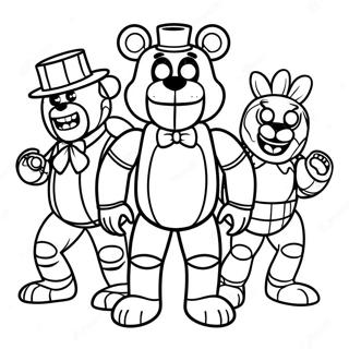 Pagina Para Colorir Dos Personagens Pesadelos De Five Nights At Freddys 8936-7304