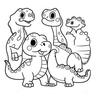 Pagina Para Colorir Da Familia Dinossauro Colorida 8967-7329