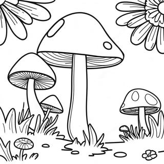 Pagina Para Colorir Do Cogumelo Psicodelico 8976-7336